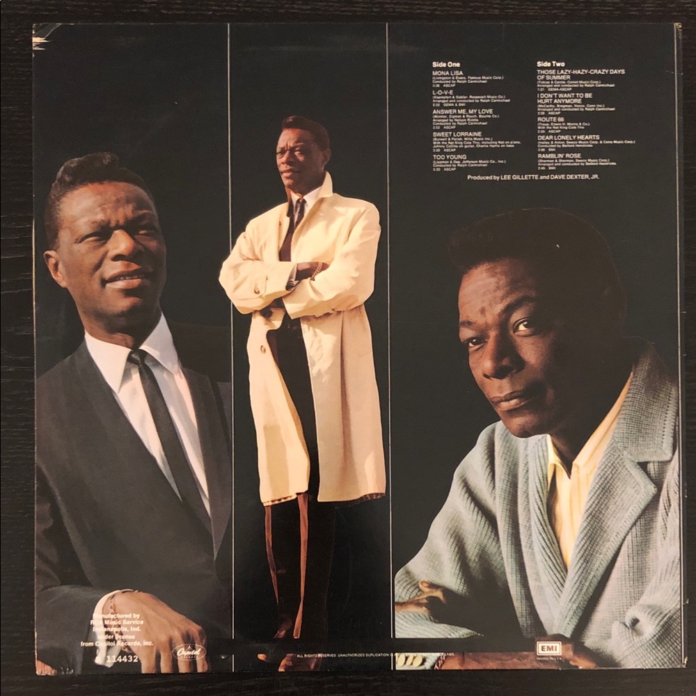 Nat King Cole Vinyl Lp Record Album The Best Of…